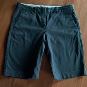 Theory dark navy Bermuda shorts.